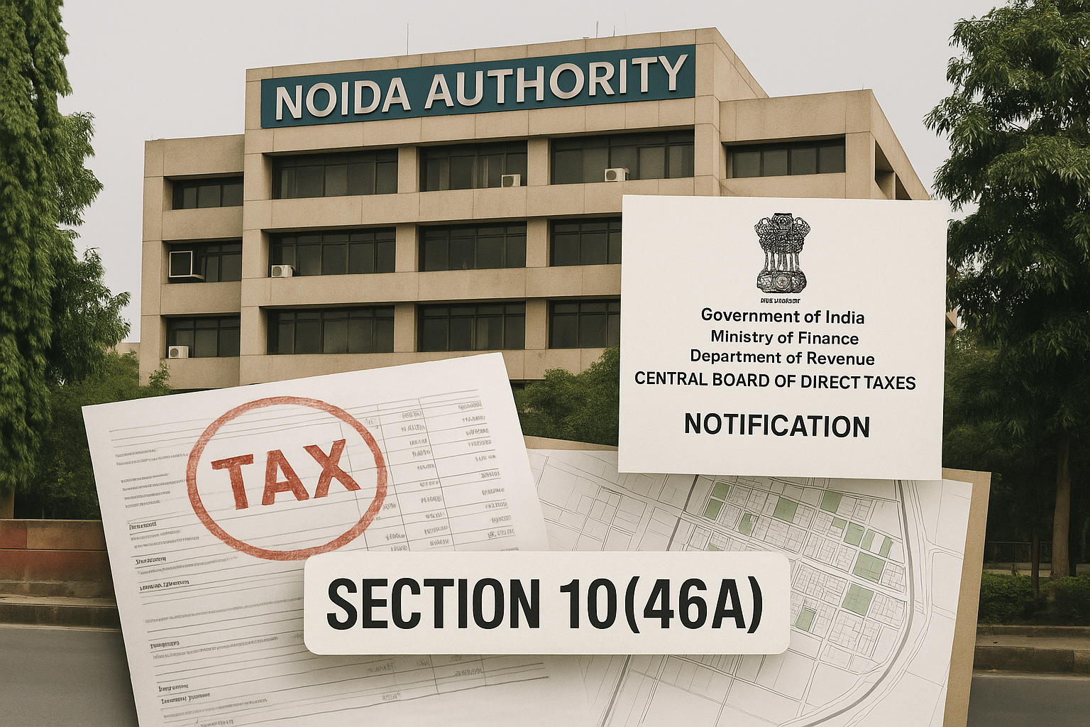 CBDT Notifies Income Tax Exemption to NOIDA under Section 10(46A)