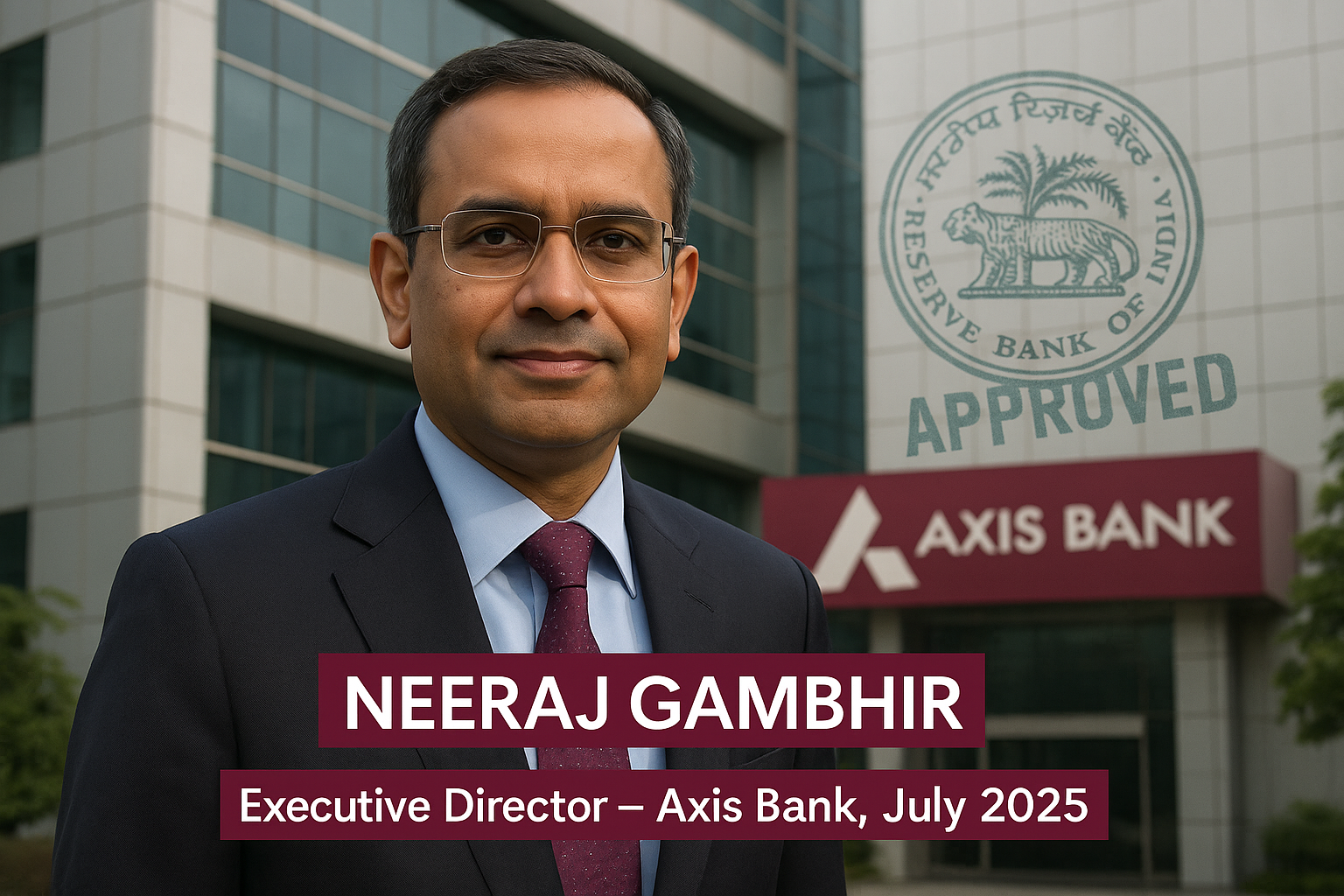 Axis Bank Appoints Neeraj Gambhir as Executive Director Following Leadership Reshuffle