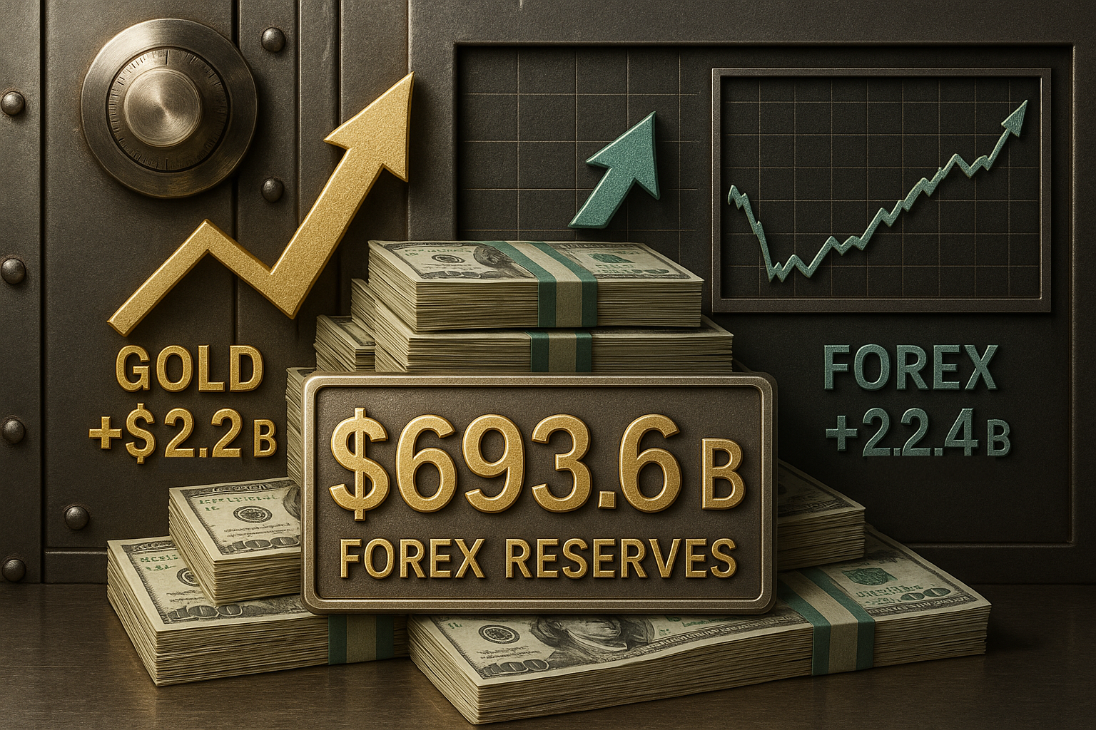 India’s Forex Reserves Bounce Back by $4.7 Billion, Reaching $693.6 Billion