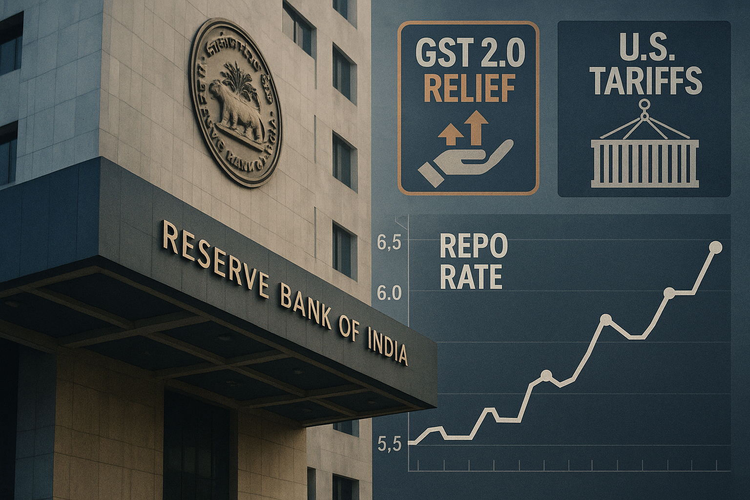 Economists Expect RBI to Hold Policy Rates Amid GST Cuts and US Tariff Uncertainty
