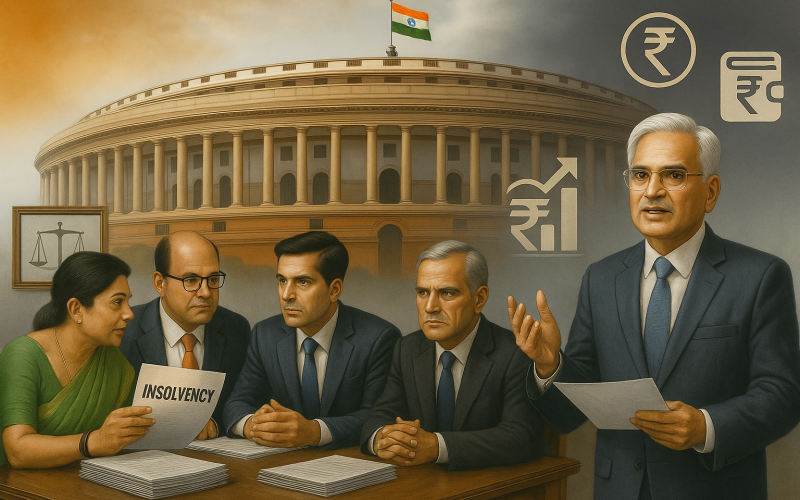 India’s Bankruptcy Code Faces Overhaul as RBI Signals Policy Shifts in Parliamentary Briefing