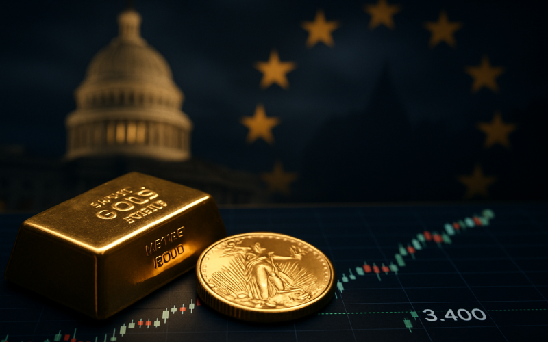 Gold Gains as Trump Doubles Down on Tariffs Before Deadline