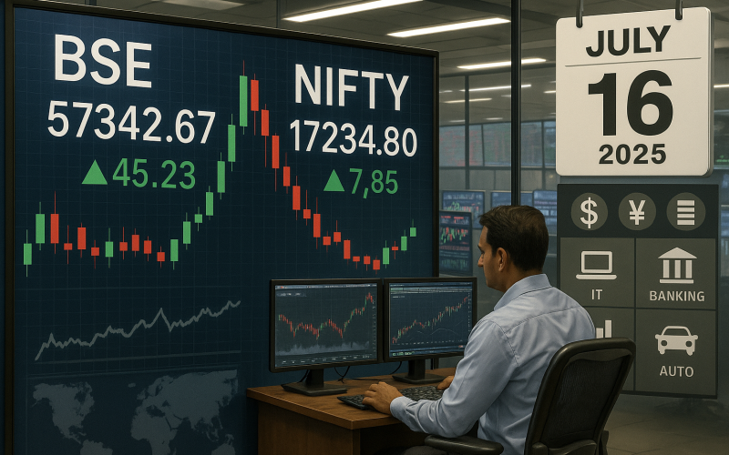 Markets End Flat Amid Volatility as IT, Banks Weigh on Indices