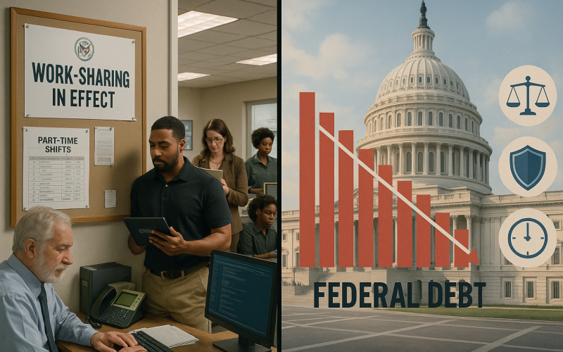 Work-Sharing Can Pave a Politically Feasible Path to Reduce U.S. Federal Debt