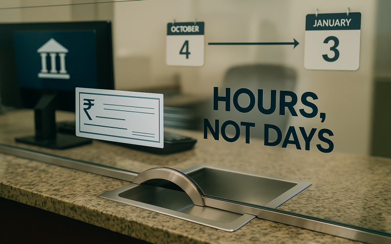 RBI to Cut Cheque Clearance Time to Just Hours: Fast-Track Payments from October 4