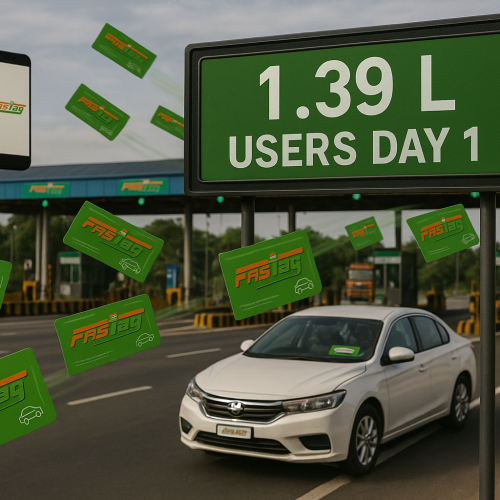 Launch-Day Rush: 1.4 Lakh Users Opt for INR 3,000 FASTag Annual Pass