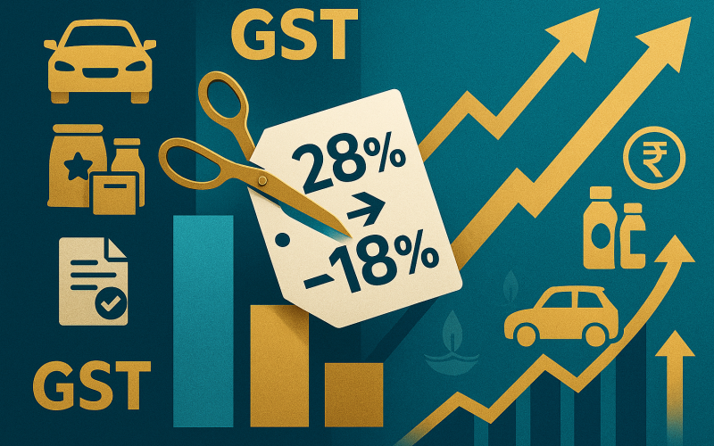 Tax Relief Spark: Consumer & Auto Stocks Rally Ahead of GST Cuts