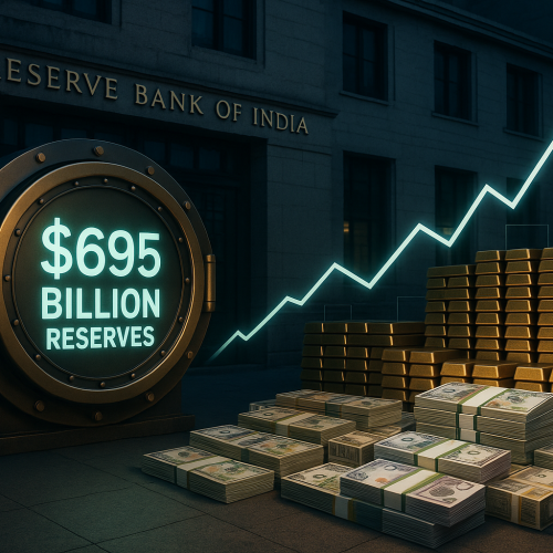 India’s Forex Reserves Climb $1.48 Billion, Cross $695 Billion