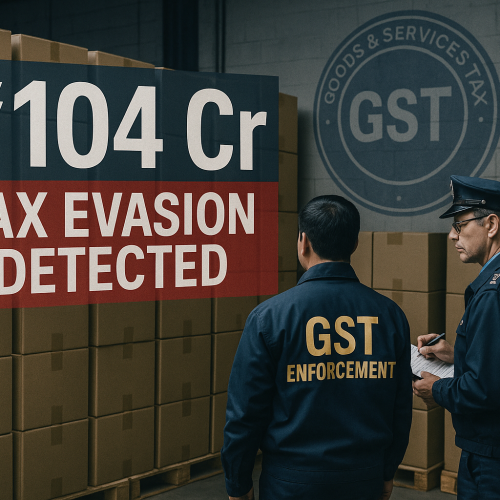 GST Authorities Detect ₹104 Crore Tax Evasion in Illicit Tobacco Trade