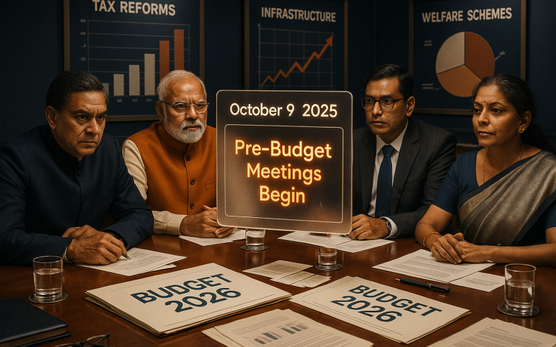Govt to Begin Pre-Budget Meetings From October 9, 2025 to Shape Union Budget Priorities