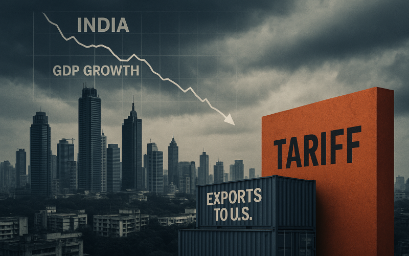 India’s Economy Likely Slowed in April–June Ahead of U.S. Tariff Shock