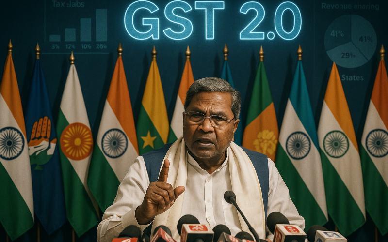 Siddaramaiah Welcomes Consensus on GST Reforms by Eight Opposition-Ruled States