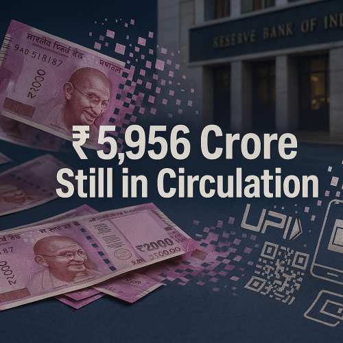 ₹2,000 Notes Worth ₹5,956 Crore Still in Circulation, Says RBI