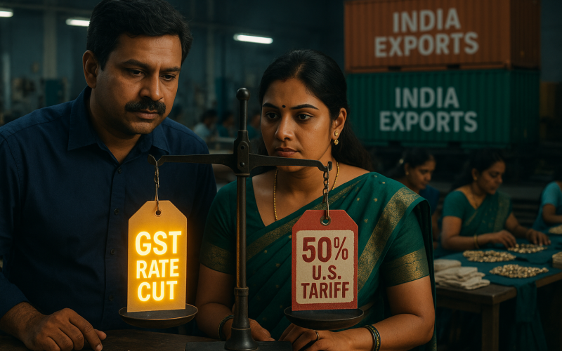 GST Cut Reforms to Cushion Tariff Impact, Says CII