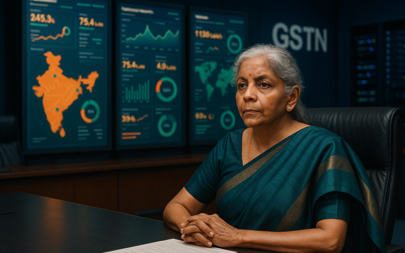 Sitharaman Holds Three Key Meetings to Review GSTN Preparedness for GST 2.0
