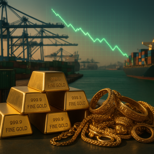 India’s Trade Deficit Narrows to $26.1 Billion Despite Rising Gold Demand