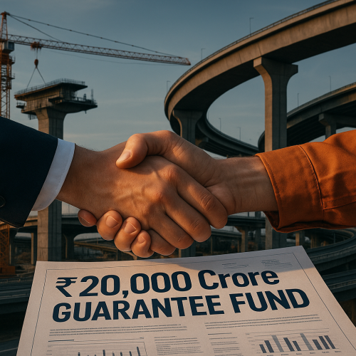 Government to Launch ₹20,000 Crore Guarantee Fund to Boost Infrastructure Projects