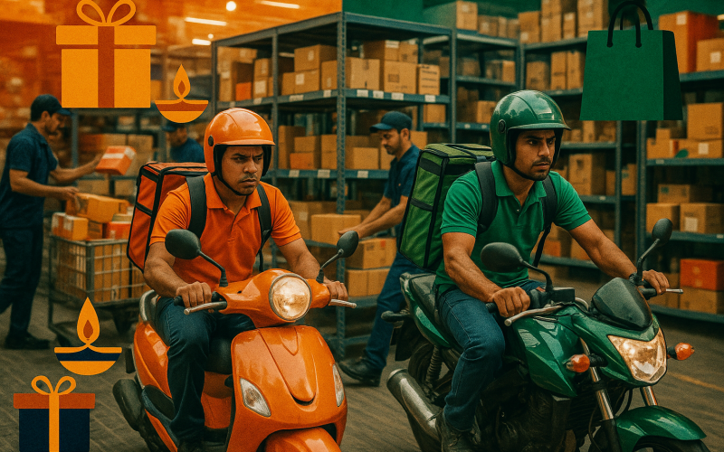 Quick Commerce vs Ecommerce: The Festive Season Delivery Battle in India