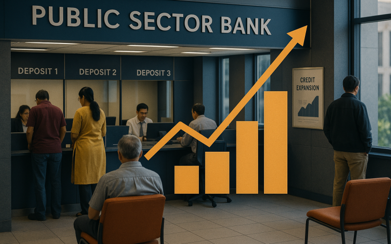 Public Sector Banks Outpace Private Lenders with Double-Digit Credit Growth After 15 Years