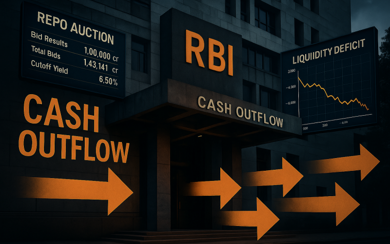 RBI Steps In as Banking Liquidity Turns Deficit on Tax Outflows