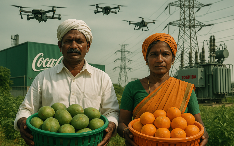 Telangana Clears ₹3,745 Crore Investments; Coca-Cola Plant to Boost Farmers, JSW UAV and Toshiba Projects Announced