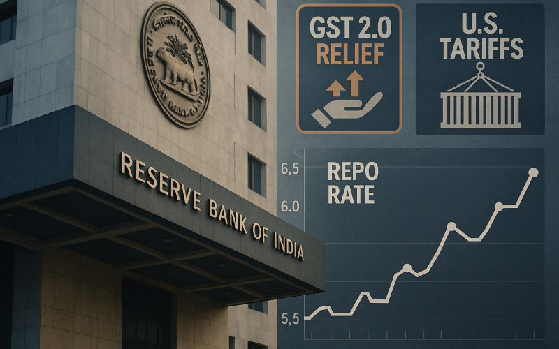 Economists Expect RBI to Hold Policy Rates Amid GST Cuts and US Tariff Uncertainty