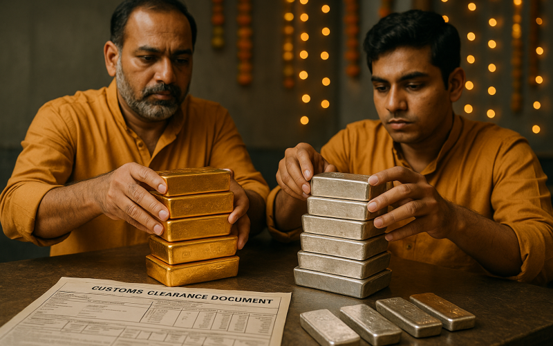 India’s September Gold and Silver Imports Nearly Double Despite Record Prices