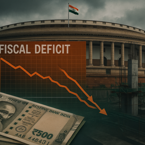 India’s Fiscal Deficit Hits ₹5.98 Lakh Crore in April–August, 38% of FY26 Target