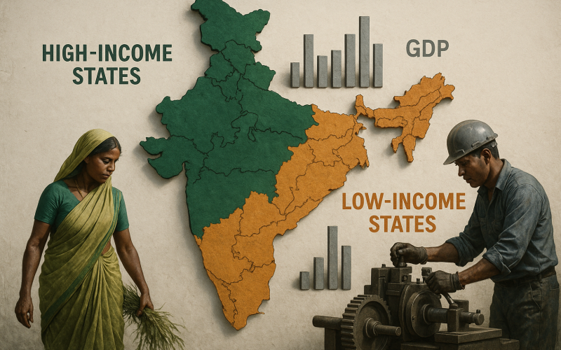 NITI Aayog Flags Rising GDP Gap Between High- and Low-Income States