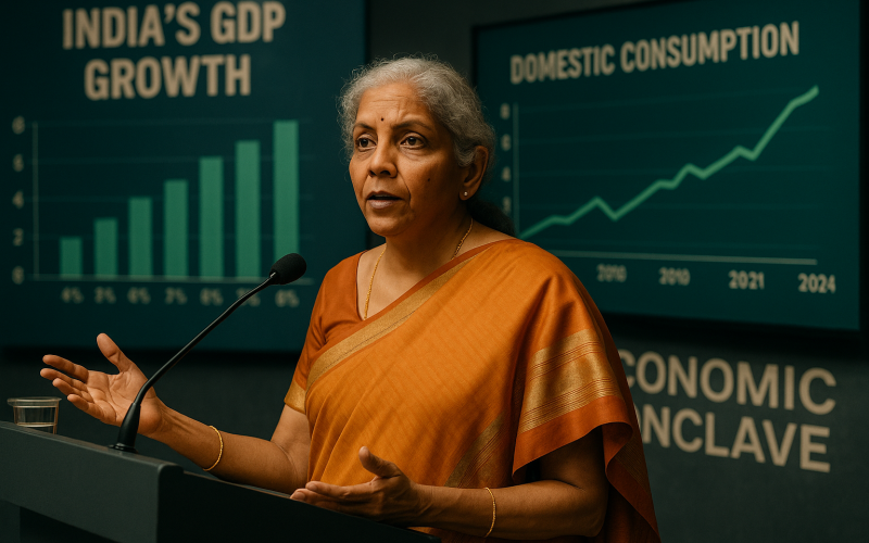 FM Sitharaman: Robust Consumption Shields India from External Shocks