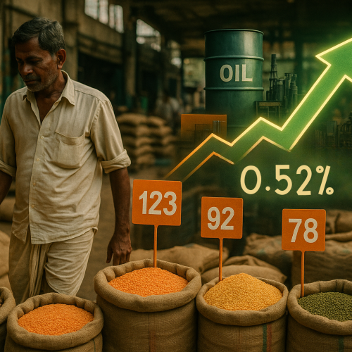 India’s Wholesale Inflation Quickens to 0.52% in August