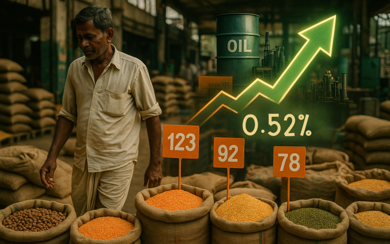 India’s Wholesale Inflation Quickens to 0.52% in August